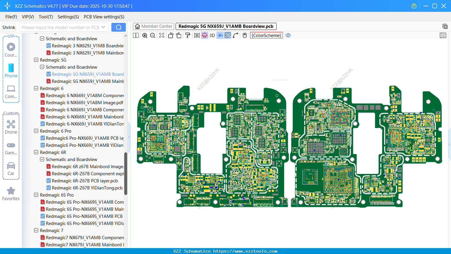 Nubia Redmagic 5G NX659J_V1AMB Boardview